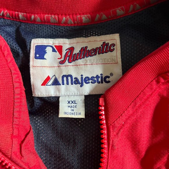Vintage Authentic Majestic XXL Boston Red Sox Zip Pull Over Jacket - Picture 2 of 15